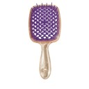 Pente para cabelo com dentes largos 20,3 x 8,3 x 3 cm Pente de massagem respirável com dentes redondos Escova de styling leve para todos 10