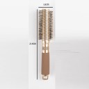 Pente redondo para mulheres 23,8 x 3,8 cm Escova de styling para ondulação e secagem Dentes de nylon massageadores Cabo antiderrapante 2