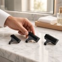 Pentes guia para aparador de cabelo de 6 a 12 mm Acessórios de pente universais pretos Acessórios de cabeleireiro para cortes de comprimento médio 2