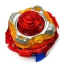 Peonza de combate para combates y juego individual Construcción desmontable de metal y plástico Diámetro aprox. 6 cm Color rojo y azul con elementos 3