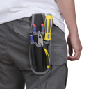 Pequena bolsa de ferramentas para cinto Fanny pack portátil para eletricistas Estojo compacto para alicates, chaves de fenda e canetas Organizador 2
