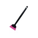 Pequena espátula de borracha com pega 22 cm borracha preto-rosa para janelas frontais e traseiras de automóveis instalação de película 1