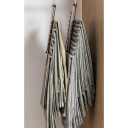 Percha de acero inoxidable para pantalones, 35 x 30,5 x 16,8 cm, organizador colgante de 9 niveles que ahorra espacio, percha para armario. 3