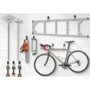 Perchero de pared de hierro 16 x 6 x 19 cm Perchero de pared negro con 2 ganchos Porta llaves y ropa de metal Práctico perchero para pasillo o baño 3