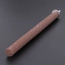 Perchero para loros para desgastar garras y pico Forma recta con superficie rugosa de grano Madera y metal Sujeción con tornillo y tuerca 6