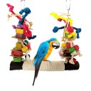 Perchoir avec jouets pour oiseaux 2