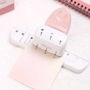 Perforadora manual de papel 16 x 9,2 x 6 cm Distancia de agujeros ajustable Herramienta para encuadernar cuadernos, agendas y blocs de notas 5