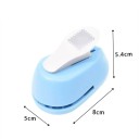 Perforatoare manuală pentru hârtie 8 x 5 x 5,4 cm Decupaj 2 x 1,8 cm Margine decorativă Pentru scrapbooking și ținerea unui jurnal 9