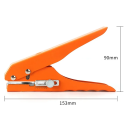 Perforator 15 mm 15,3 x 9 cm pentru plastic și carton Instrument creativ de perforat pentru scrapbooking Realizare de decorațiuni Creare de proiecte din hârtie 2