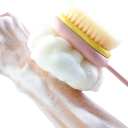 Perie de baie cu două fețe 35 x 8 x 6,5 cm Perie cu mâner lung Perie exfoliantă pentru spate Burete de duș Peri moi din nailon 3