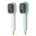 Perie de curățare 17x6x4,5 cm cu peri moi și mâner lung Perie lichidă pentru încălțăminte și haine Instrument de curățare a încălțămintei și textilelor 1