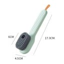 Perie de curățare 17x6x4,5 cm cu peri moi și mâner lung Perie lichidă pentru încălțăminte și haine Instrument de curățare a încălțămintei 4
