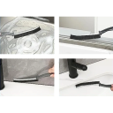 Perie de curățare a crăpăturilor 23,5 x 2 cm cu peri duri pentru crăpături și colțuri Perie de curățare a uzului pentru bucătărie și baie, gresie 2