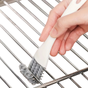 Perie de curățare a grătarului de grătar cu racletă 16,5 x 3,5 cm Perie cu cârlig în formă de V pentru cuptor, tavă de copt, grătar, plasă Instrument 2