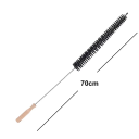 Perie de curățare lungă și flexibilă 70 cm Perie de curățare pentru țevi și praf Mâner din lemn Perie pentru uscător, calorifer și sub mobilier 6