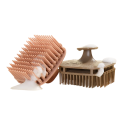 Perie de masaj din silicon pentru șampon 5,9×7,8 cm Pieptene de masaj pentru scalp Pieptene de spălat părul Instrument de salon 6
