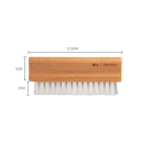 Perie de praf 11,5x5 cm Mâner din lemn natural de fag Peri moi din nailon 2 cm Curățitor de rosturi și scânduri Accesorii de curățenie 7