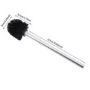 Perie de toaletă 27 x 9,5 x 9 cm cu mâner din oțel inoxidabil Cadru suspendat Accesoriu pentru toaletă de uz casnic Perie de curățare a toaletei Accesorii pentru baie 2