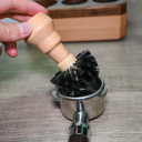 Perie pentru curățarea portafiltrului 49–54 mm Perie universală pentru aparat de cafea Îndepărtează resturile de cafea Curățarea pârghiei și a sitelor Accesorii pentru barista 2