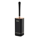 Perie WC din silicon cu mâner lung de 41 cm suport 21 × 8,3 cm perie de toaletă cu uscare rapidă și impermeabilă pentru curățarea băii 3