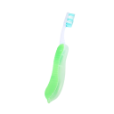 Periuță de dinți pliabilă de călătorie pentru camping din PP Instrument compact pentru curățarea cavității bucale Protecție pentru perii 10,8x3cm 4