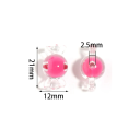 Perlas acrílicas de caramelo 21 x 12 mm 50 unidades Perlas de colores con envoltura transparente Núcleo de color Creación de joyas Colgantes 2