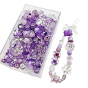 Perlas de acrílico 10 g Perlas de colores para la fabricación de joyas y pulseras Perlas para ensartar para la creación creativa y trabajos manuales 9