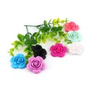 Perlas de silicona en forma de flor - 10 uds. 1