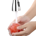 Perlator de bucătărie cu rotație de 360° și 3 moduri de apă, filtru din plastic, tub de extensie, negru/silver, curățare eficientă a chiuvetei 5