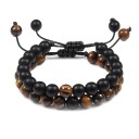 Perlebesat armbånd 2 stk. 16