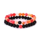 Perlebesat armbånd 2 stk. H620 8