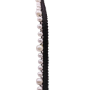 Perlen Spitzenband 1,5 cm x 91 cm Dekorationsband mit Perlenimitat Polyester Spitzenband für Hochzeitsdekorationen Nähen Basteln 3