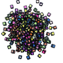 Perles à enfiler avec impression de cœurs 100 pcs 4