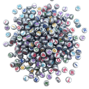 Perles à enfiler avec impression de lettres 100 pcs 4