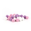 Perles en coton en forme de billes - 30 pièces 9