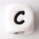 Perles en silicone alphabet - 100 pcs 6
