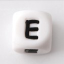 Perles en silicone alphabet - 100 pcs 8