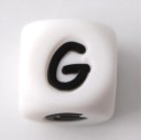 Perles en silicone alphabet - 100 pcs 10