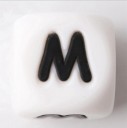 Perles en silicone alphabet - 100 pcs 16