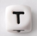 Perles en silicone alphabet - 100 pcs 23