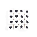 Perles en silicone avec motif - 5 pcs 1