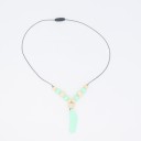 Perles en silicone avec plume J2729 3
