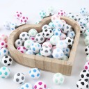Perles en silicone en forme de boules J3219 10