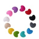 Perles en silicone en forme de cœur - 10 pièces 15