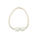 Perleťové magnetické klipy na záclony s perlami 42 cm průměr 3 cm akryl polyester magnet úvaz pro závěsy a záclony 7