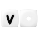 Perline in silicone alfabetiche 10 pz 25