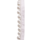 Perlspetsband 1,5 cm 91 cm Dekorativt band med pärlimitation Polyester spetsdekoration antracitpärlor för sömnad bröllopsdekorationer DIY 2