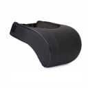 Perna cervicală pentru mașină din spumă cu memorie cca 18 × 28 × 9 cm husă din piele artificială neagră suport pentru cap pentru călătorii 1