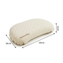 Pernă gonflabilă din spumă, impermeabilă, 36 x 66 x 12 cm, pernă de călătorie ușoară, fabricată din material TPU, design pliabil, 11 x 22 cm, pentru camping 2