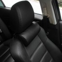 Perna pentru masina suport de cap protectie pentru gat 12,5 x 22 cm piele artificiala perna neagra pentru suport de cap in masina pentru calatorii 3